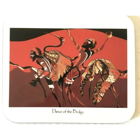 VTG Jason Designer Collection Coasters Set Of 6 Australian Indigenous Art Lined - Picture 11 of 11